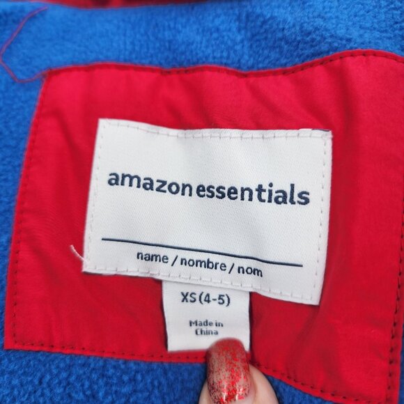 AMAZON ESSENTIALS Little Boys Waterproof Winter Black Puffer Jacket XS (4-5) NWT - Picture 11 of 11